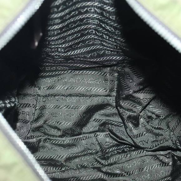 PRADA Shoulder Bag Nylon Khaki Silver Auth yk15095 - Picture 10 of 16